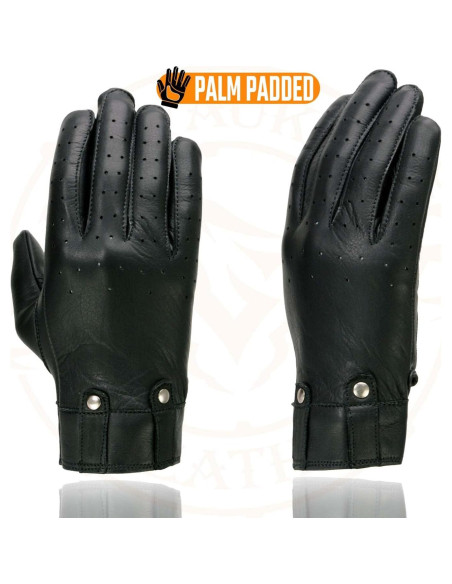 Guantes de Conducción de Cuero Milwaukee Leather - Grande Guantes de Conducción de Cuero Milwaukee Leather - Grande