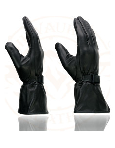 Guantes de Cuero para Mujeres Milwaukee Leather - Negro, Pequeño 2