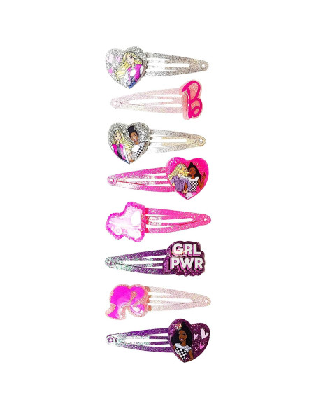 Clips de Cabello LUV HER Barbie Niñas 8 Piezas Multicolor Clips de Cabello LUV HER Barbie Niñas 8 Piezas Multicolor