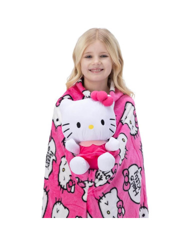 Juego de Almohada y Manta Northwest Hello Kitty 101x127 cm