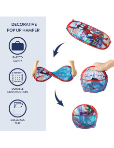 Cesto Plegable Disney Spidey 80L para Juguetes y Ropa 2