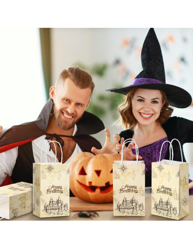 Bolsas de Papel de Regalo Treela 24 Pcs Halloween Vintage