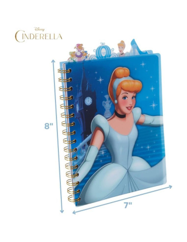 Cuaderno de Pestañas Disney Cenicienta 96 Páginas Rayadas