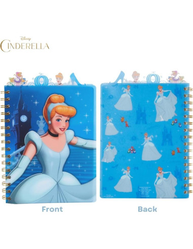 Cuaderno de Pestañas Disney Cenicienta 96 Páginas Rayadas