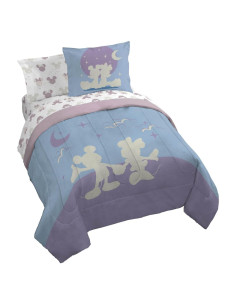 Juego de Edredón Queen Jay Franco Mickey y Minnie 7 Piezas