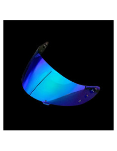 Visera Casco Motocicleta ICON IC04 Verde-Azul UV Protección