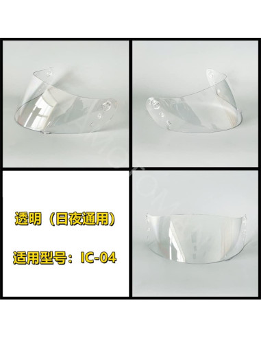 Visera Casco Motocicleta Moontogo IC-04 Transparente UV