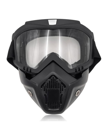 Gafas de Motocicleta Povtii con Máscara Facial Removible Gafas de Motocicleta Povtii con Máscara Facial Removible