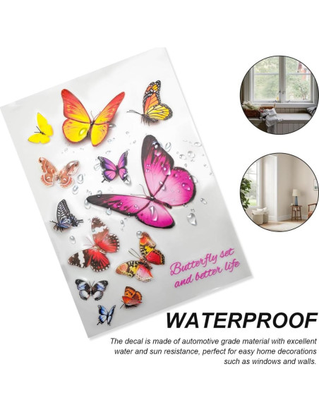 Calcomanías de Vinilo Mariposa SHMZK 18x26 cm Impermeable Calcomanías de Vinilo Mariposa SHMZK 18x26 cm Impermeable