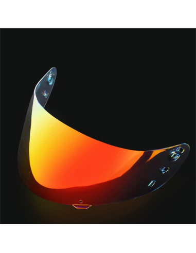 Visera Casco Motocicleta Moontogo IC-04 Rojo Claro Revo