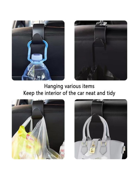 Gancho para reposacabezas de coche NHHC 4PCS Organizador Gancho para reposacabezas de coche NHHC 4PCS Organizador