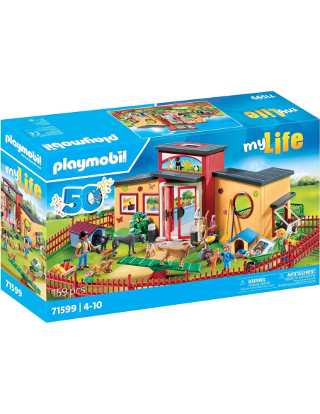 PLAYMOBIL Hotel para Mascotas 71599 con 10 Animales y Accesorios PLAYMOBIL Hotel para Mascotas 71599 con 10 Animales y Accesorios