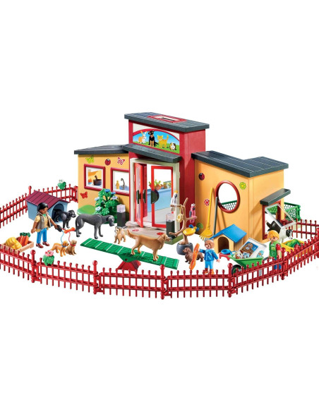 PLAYMOBIL Hotel para Mascotas 71599 con 10 Animales y Accesorios PLAYMOBIL Hotel para Mascotas 71599 con 10 Animales y Accesorios