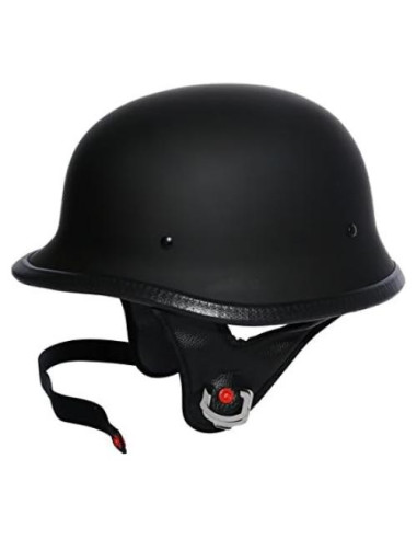 Casco de Moto TCMT DOT Grande Negro Mate para Cruiser