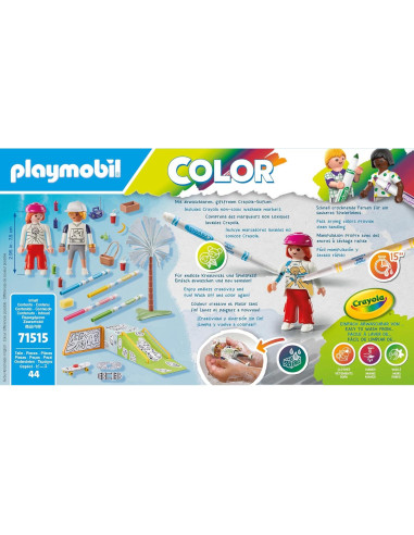 Parque de Patinaje Playmobil 71515 con Marcadores Crayola