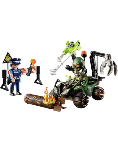Set Inicial de Policía Playmobil 70817 con Quad y Accesorios