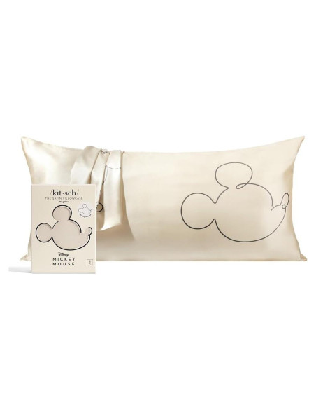 Funda de Almohada Kitsch Disney Mickey Mouse King Satén Funda de Almohada Kitsch Disney Mickey Mouse King Satén