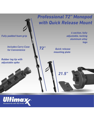 Kit de Accesorios Ultimaxx para Canon EOS Rebel T7i y más