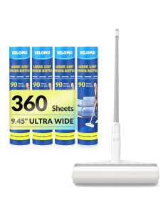 Rodillo de Pelusa Grande DELOMO 24 cm con 360 Hojas