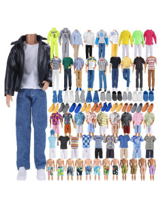 Conjunto Ropa y Zapatos para Muñeco E-TING 12 cm 10 Piezas