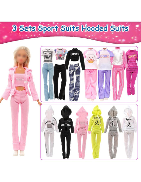 Barwa 9 Conjuntos Ropa Muñecas Traje Deportivo 29 cm Barwa 9 Conjuntos Ropa Muñecas Traje Deportivo 29 cm