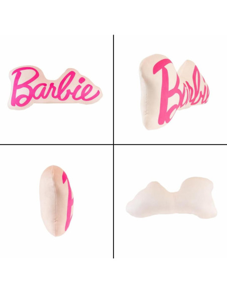 Almohada de Abrazo Barbie Franco 43 cm Logo Rosa Suave Almohada de Abrazo Barbie Franco 43 cm Logo Rosa Suave