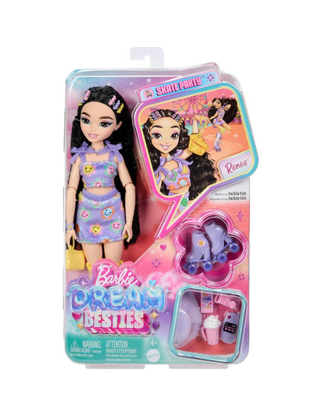 Muñeca Barbie Dream Besties Renee Patinaje 12 Accesorios Muñeca Barbie Dream Besties Renee Patinaje 12 Accesorios