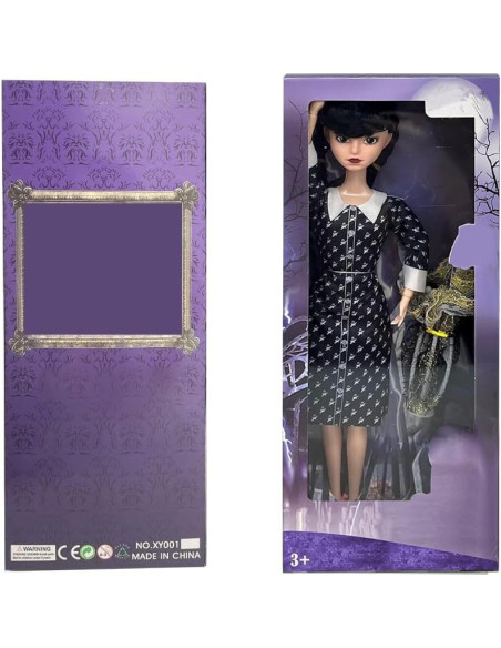 Muñeca Addams Yewmow 29 cm con 9 articulaciones negras Muñeca Addams Yewmow 29 cm con 9 articulaciones negras