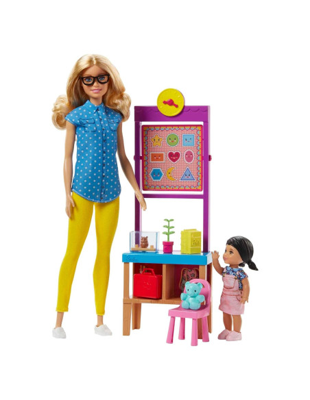 Muñeca Barbie Maestra con Aula y Accesorios Temáticos Muñeca Barbie Maestra con Aula y Accesorios Temáticos