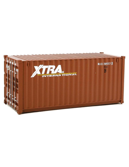 Contenedor Corrugado HO Walthers Xtra Leasing 20 pies Contenedor Corrugado HO Walthers Xtra Leasing 20 pies