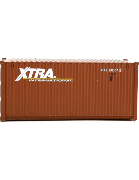 Contenedor Corrugado HO Walthers Xtra Leasing 20 pies Contenedor Corrugado HO Walthers Xtra Leasing 20 pies