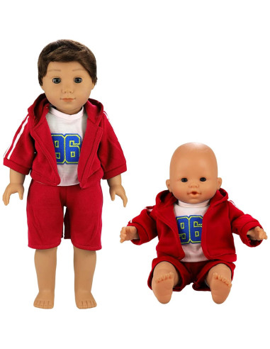 Ropa de Muñeca Niño BARWA 6 Conjuntos 14-46 cm