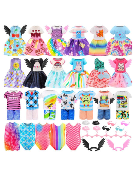 Ropa de Muñeca 25 PCS Miunana para 13-15 cm con Zapatos Ropa de Muñeca 25 PCS Miunana para 13-15 cm con Zapatos
