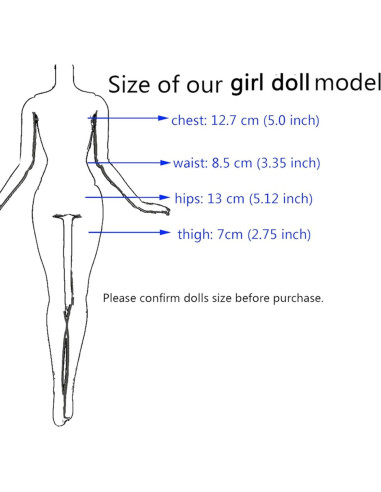 BJDBUS 6 Vestidos Mini para Muñeca 29.21 cm Estilos Variados