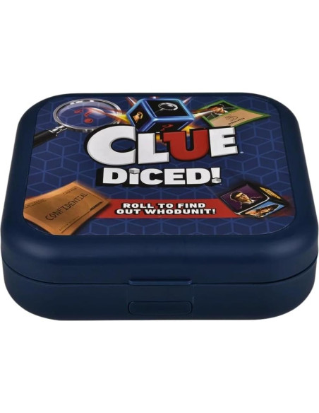 Juego Clue Diced Hasbro, Juego de Dados Portátil 3-4 Jugadores Juego Clue Diced Hasbro, Juego de Dados Portátil 3-4 Jugadores