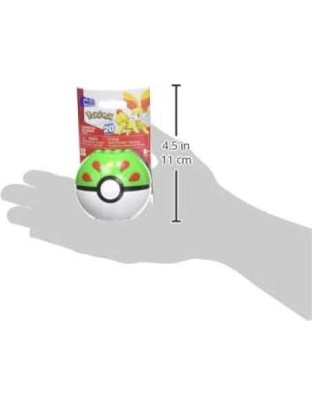 Mega Pokémon - Fennekin Construible con Friend Ball HWR21 Mega Pokémon - Fennekin Construible con Friend Ball HWR21