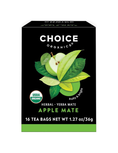 Té de Mate de Manzana Choice Organic - 48 Bolsitas Compostables