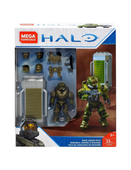 Mega Construx Halo Armario de Armadura Verde 12,7x2,87cm Mega Construx Halo Armario de Armadura Verde 12,7x2,87cm