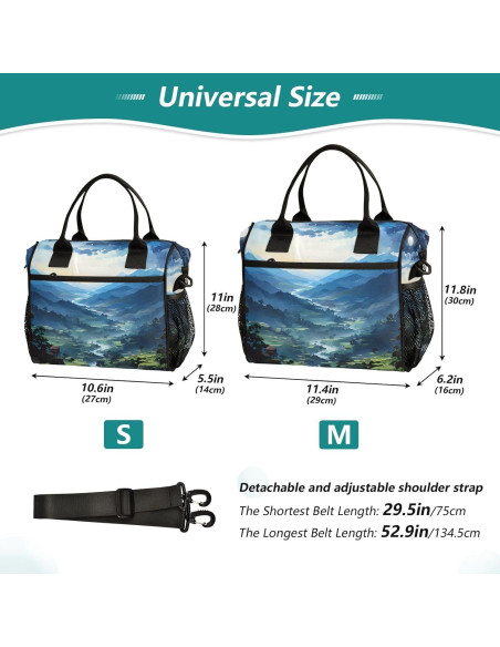 Bolsa de Almuerzo Aislada ALAZA Anime 10L Reutilizable Bolsa de Almuerzo Aislada ALAZA Anime 10L Reutilizable