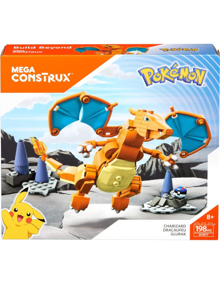 Mega Construx Charizard Mattel 11.43 cm Construible Mega Construx Charizard Mattel 11.43 cm Construible