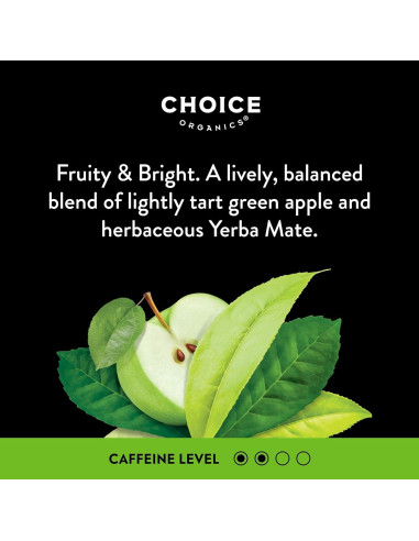 Té de Mate de Manzana Choice Organic - 48 Bolsitas Compostables