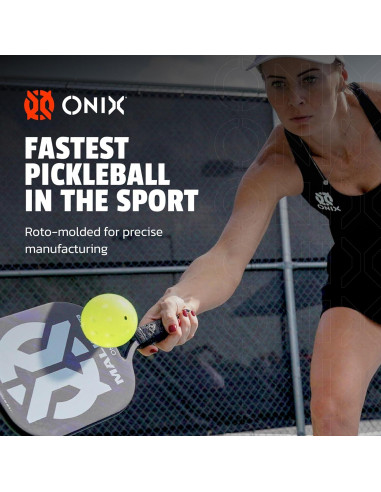 Pelotas de Pickleball Onix Dura 40 - 4 Paquete Neón