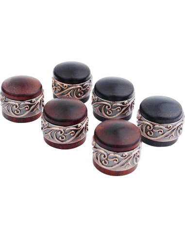 Perillas de Control de Potenciómetro Guyker Ébano 6mm - 3 Pcs