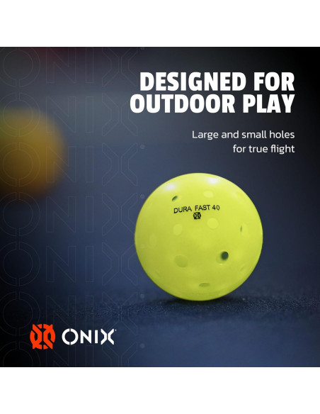 Pelotas de Pickleball Onix Dura 40 - 4 Paquete Neón Pelotas de Pickleball Onix Dura 40 - 4 Paquete Neón