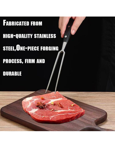 Tenedor de Carving Acero Inoxidable Better-Love 30 cm Negro