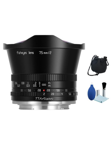 Lente Ojo de Pez 7.5mm F2 TTArtisan para Sony E - Gran Angular 180
