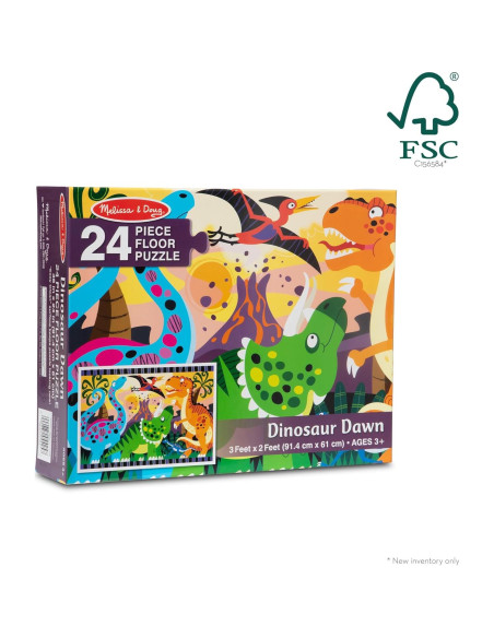 Rompecabezas de Suelo Melissa & Doug Dinosaurios 24 Piezas Rompecabezas de Suelo Melissa & Doug Dinosaurios 24 Piezas