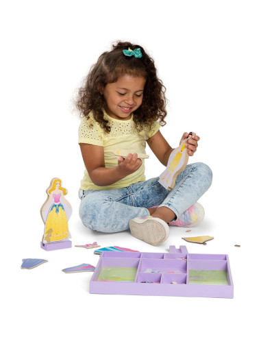 Muñeca Magnética Melissa & Doug Bella y Blancanieves 40+ Piezas