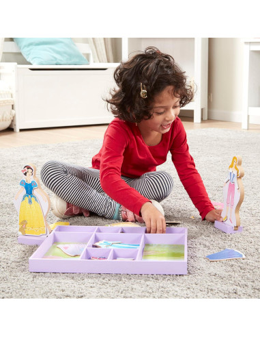 Muñeca Magnética Melissa & Doug Bella y Blancanieves 40+ Piezas