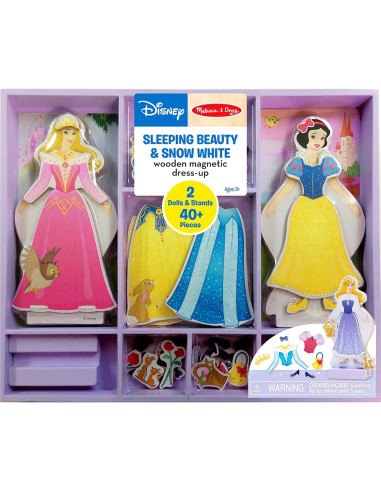 Muñeca Magnética Melissa & Doug Bella y Blancanieves 40+ Piezas